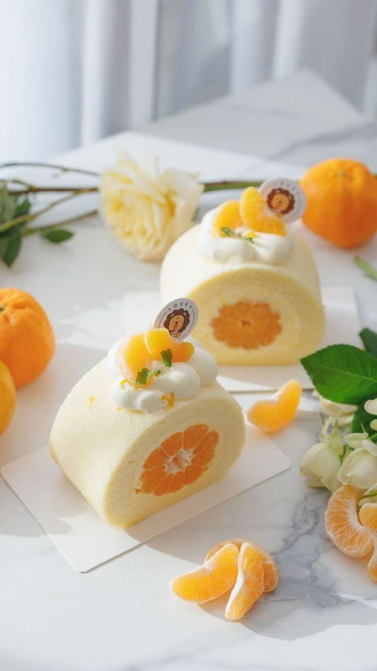 🍊The wait is over! Fresh Mandarin Swiss Roll is back!