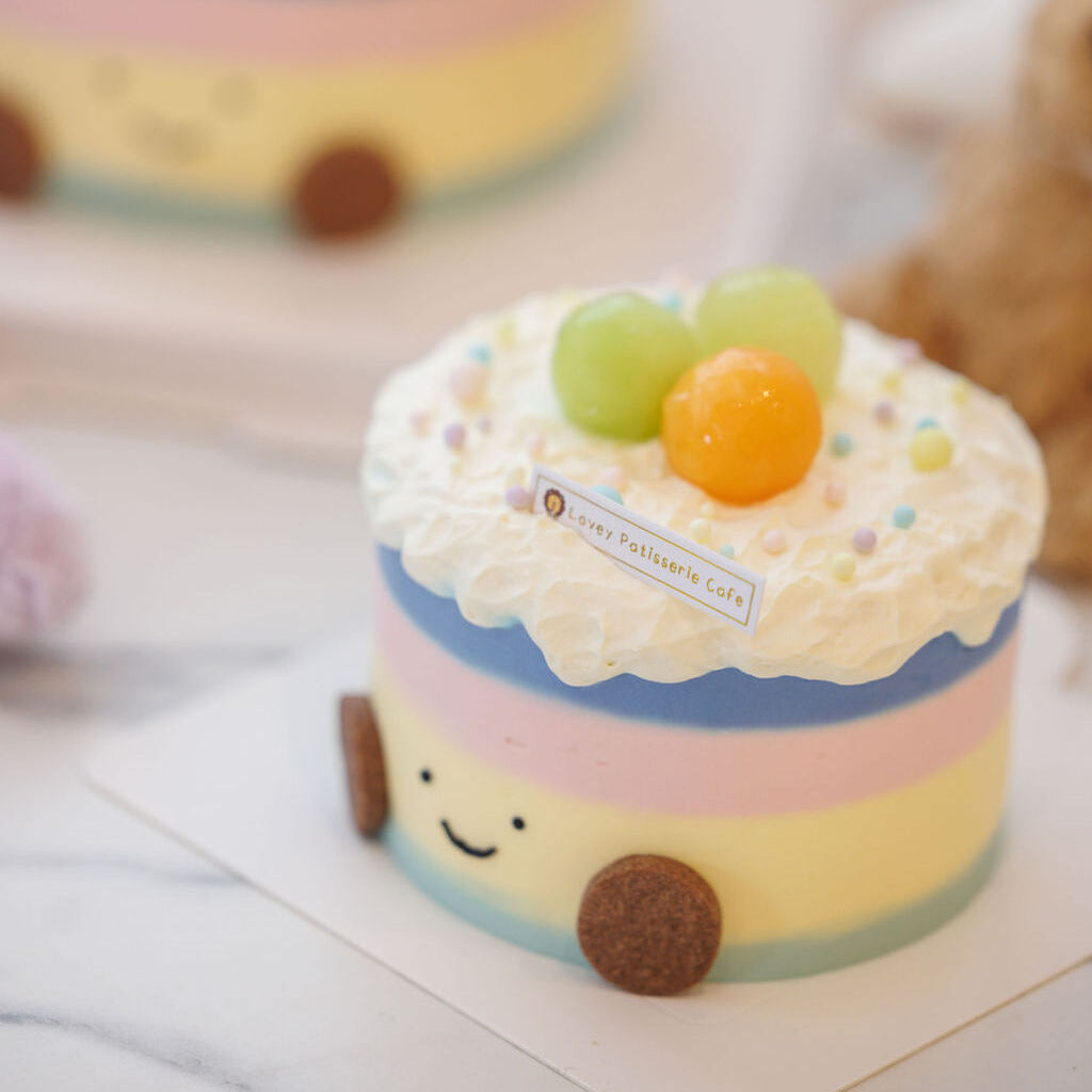 Fresh Doble Melons Amuseable Rainbow Shortcake (Avaliable for Pick Up from 1st June)