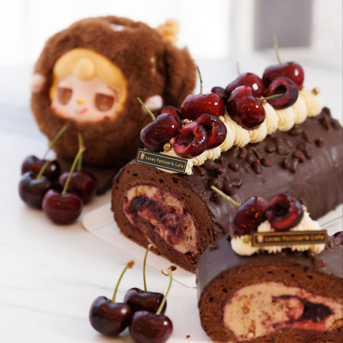 Fresh Cherry Gianduja Roll