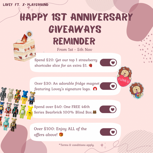 Lovey Patisserie Cafe & Xplayground's 1st Anniversary! 🎉