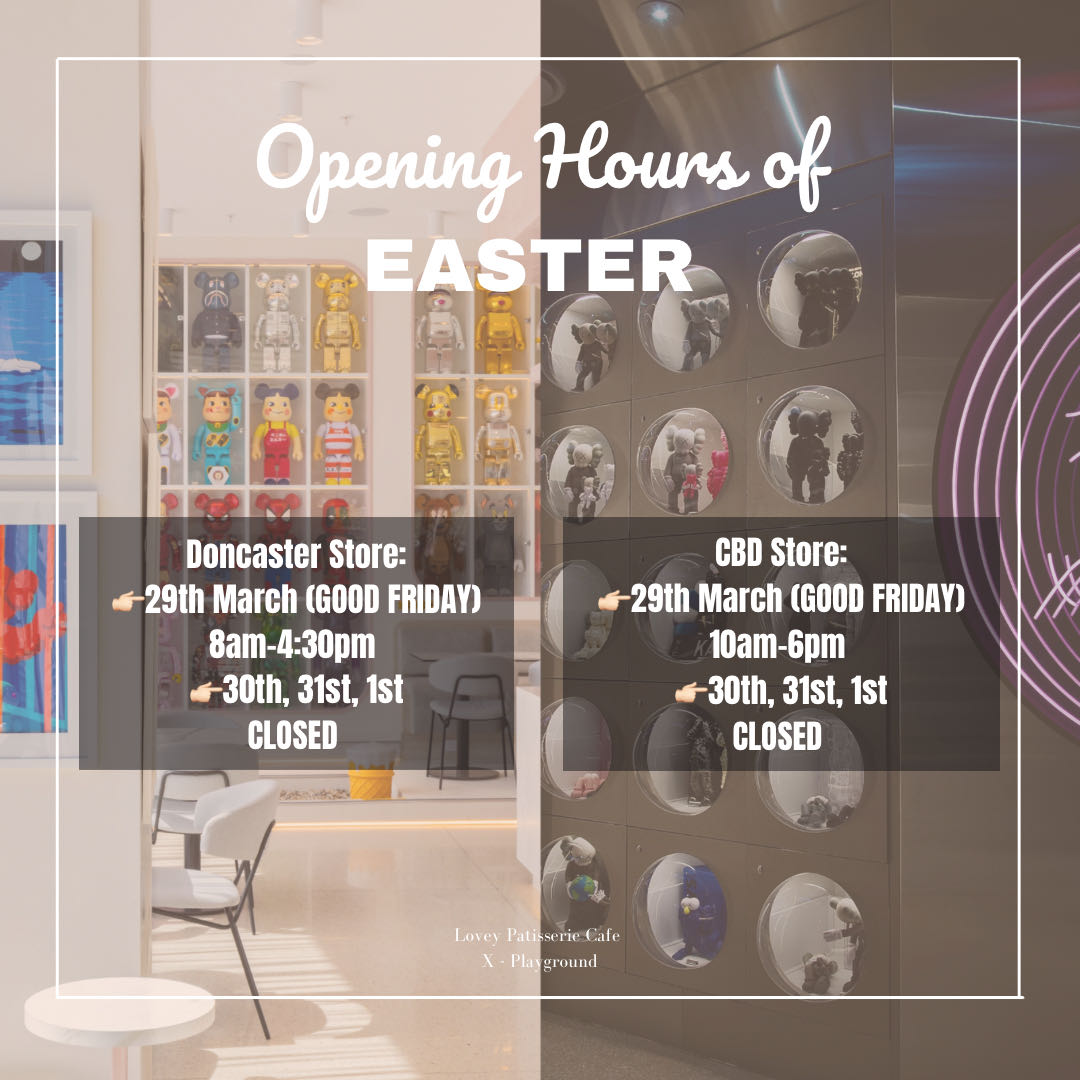 🐣 Easter Opening Hours Alert at Lovey's 🌷