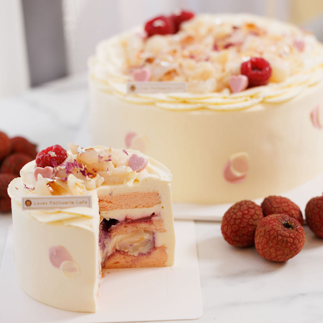 Our Fresh Lychee Rose Shortcake is officially returned✨