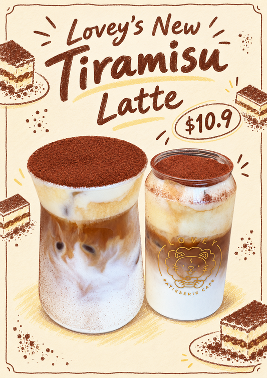 Tiramisu Latte at Lovey Patisserie Cafe