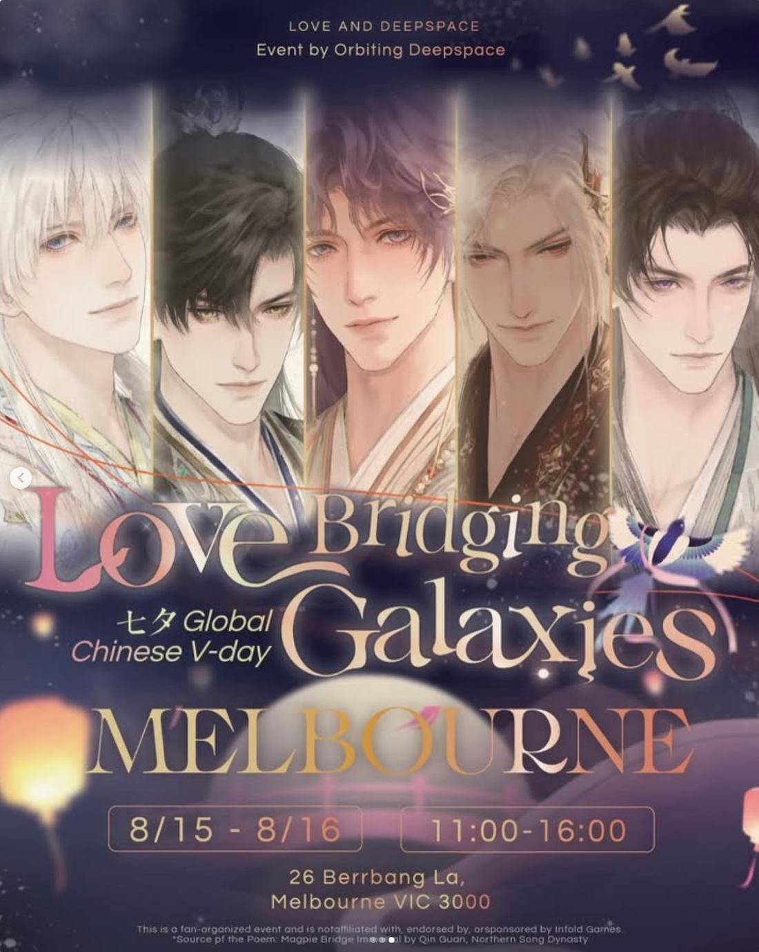 Love Bridging Galaxies Event at Lovey Melbourne CBD