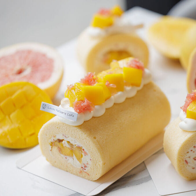 Fresh Mango Grapefruit Swiss Roll