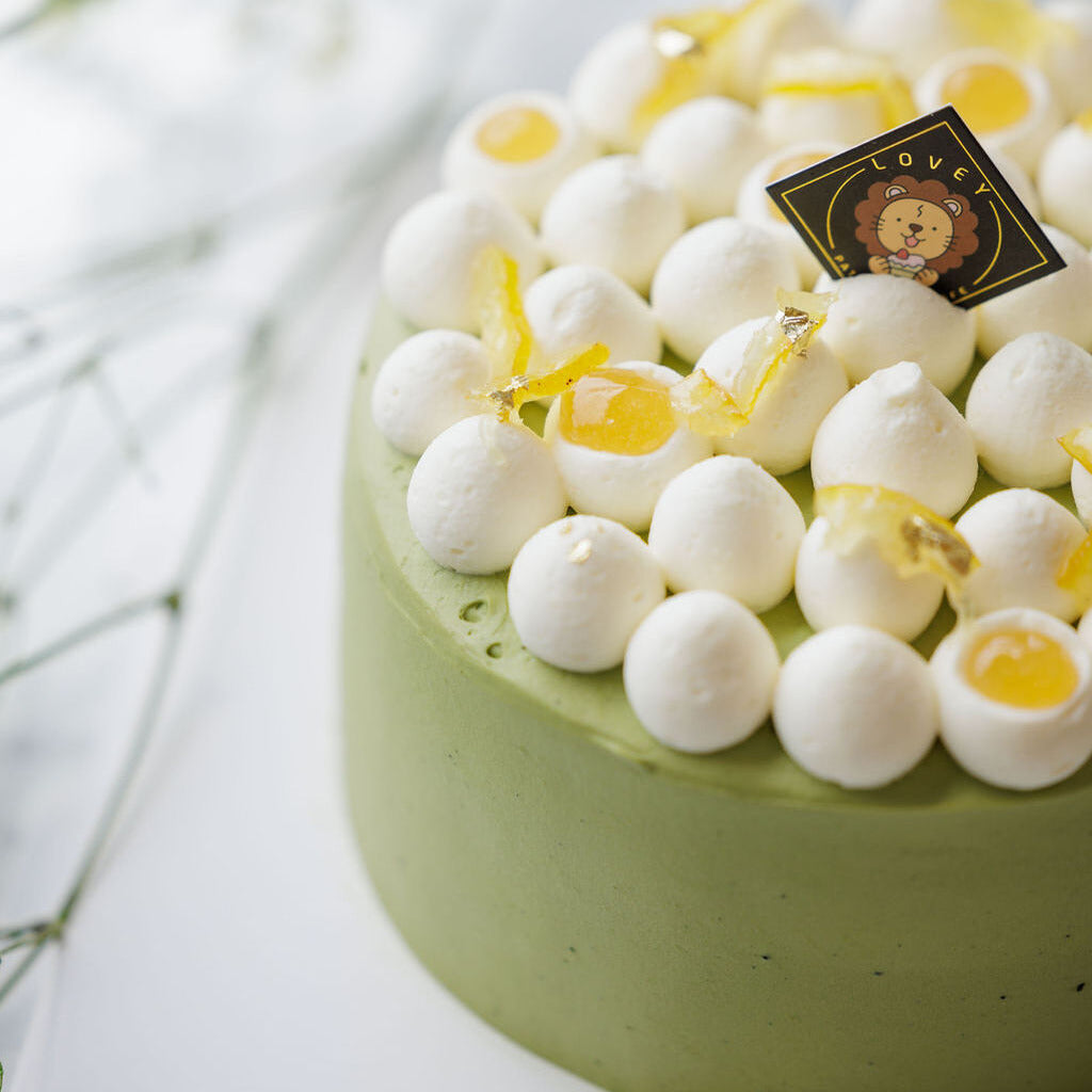 Premium Matcha Yuzu White Chocolate Shortcake