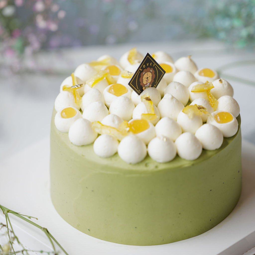 Premium Matcha Yuzu White Chocolate Shortcake