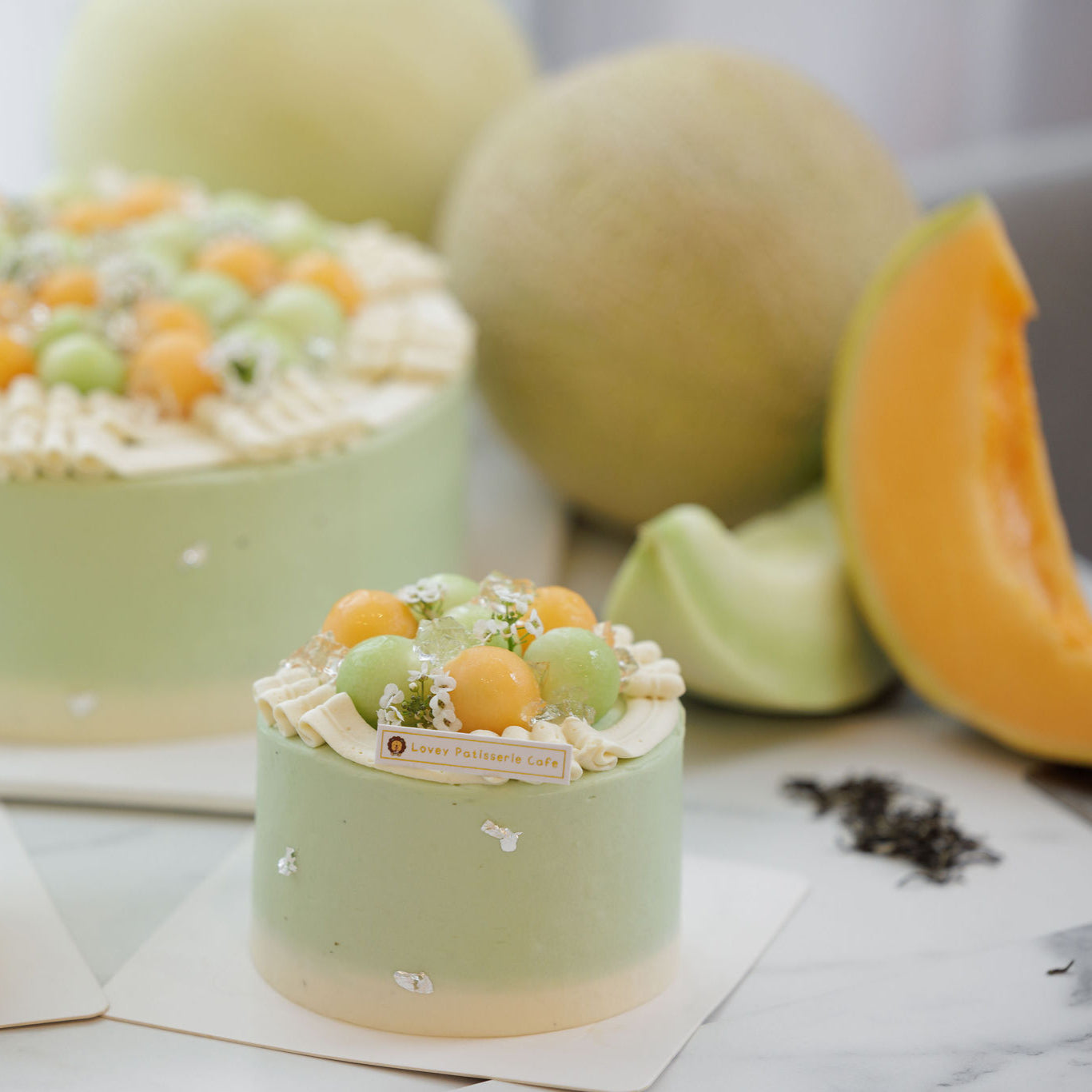 Fresh Double Melons Jasmine Shortcake