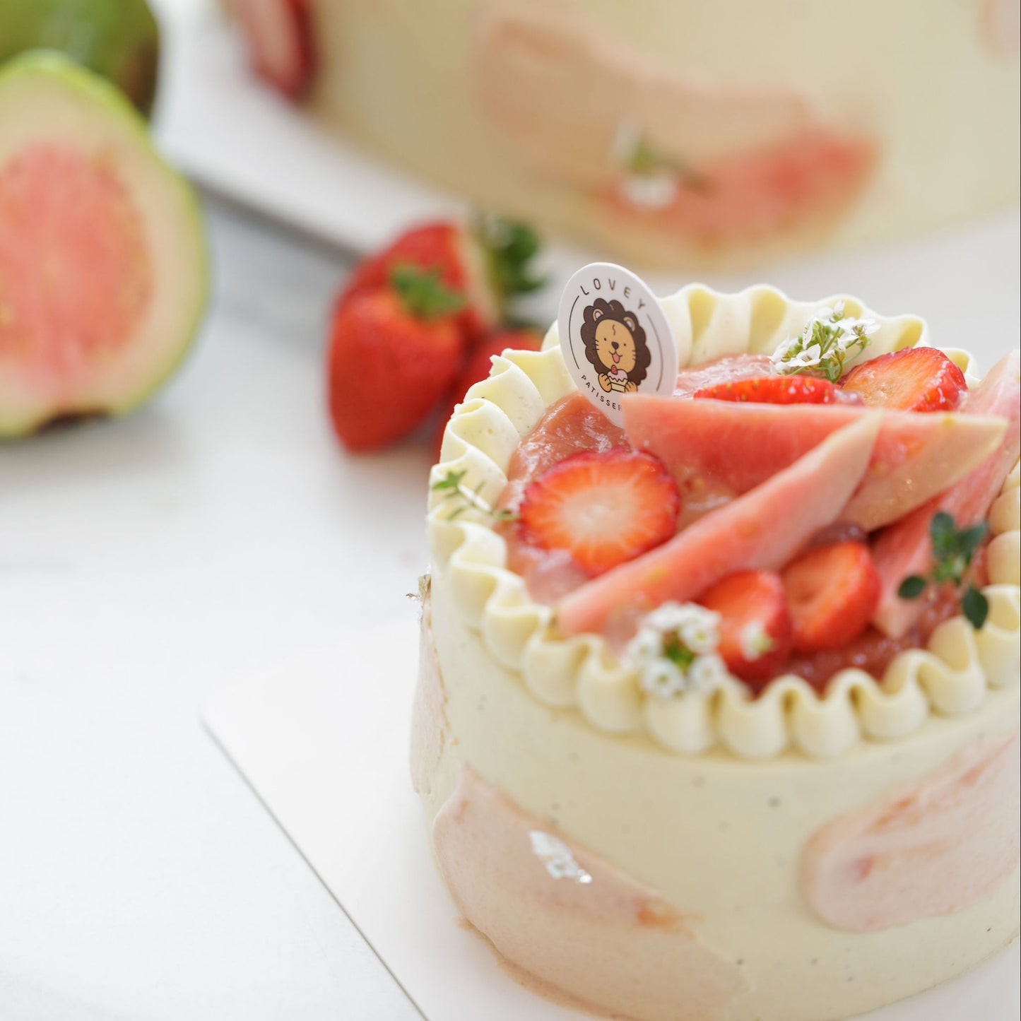 Fresh Guava Oolong Shortcake