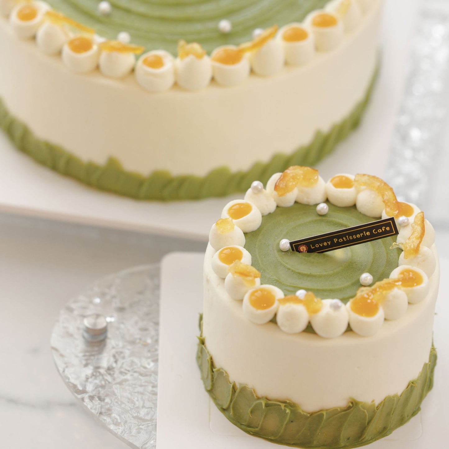 抹茶柚子白巧克力蛋糕