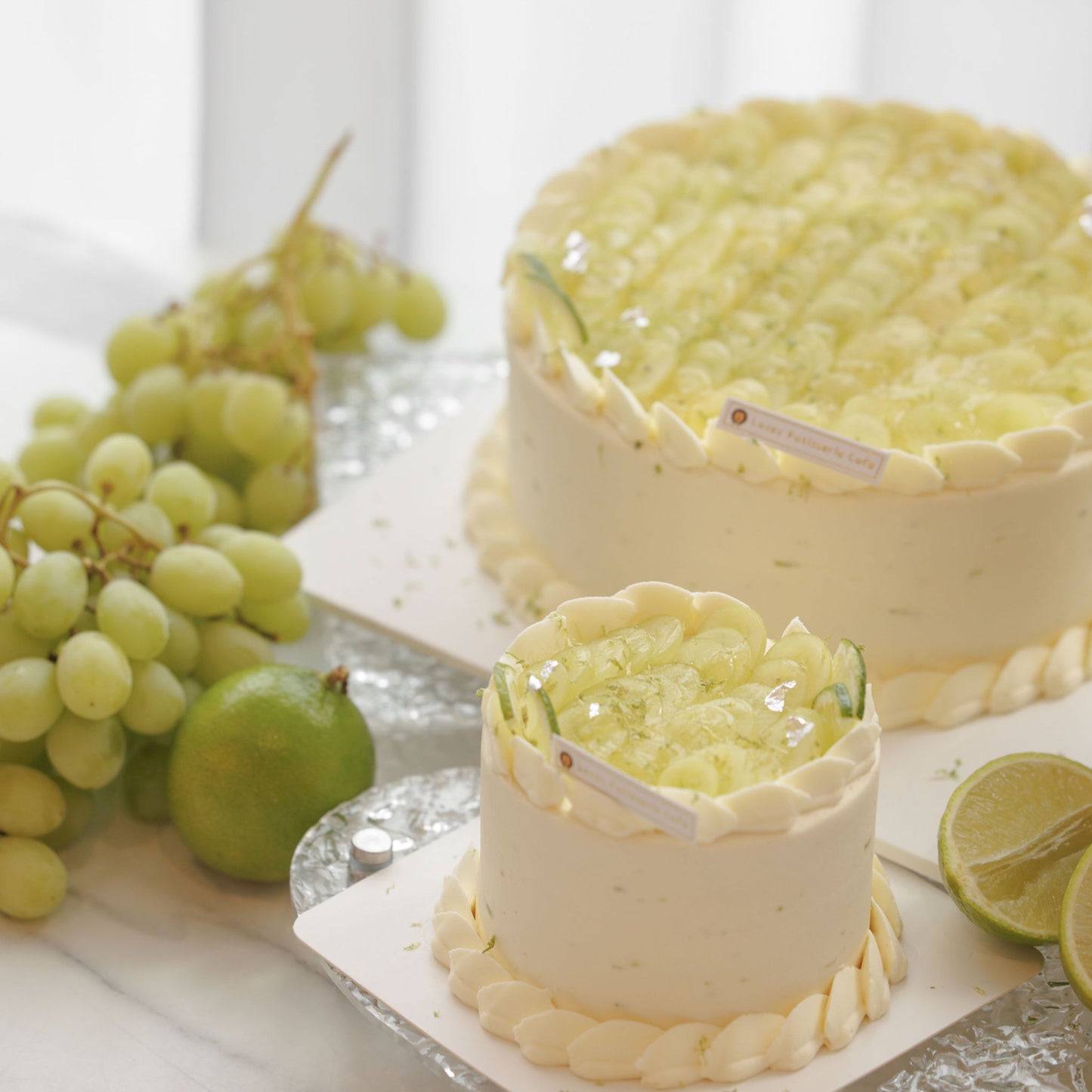 茉莉青提青柠蛋糕