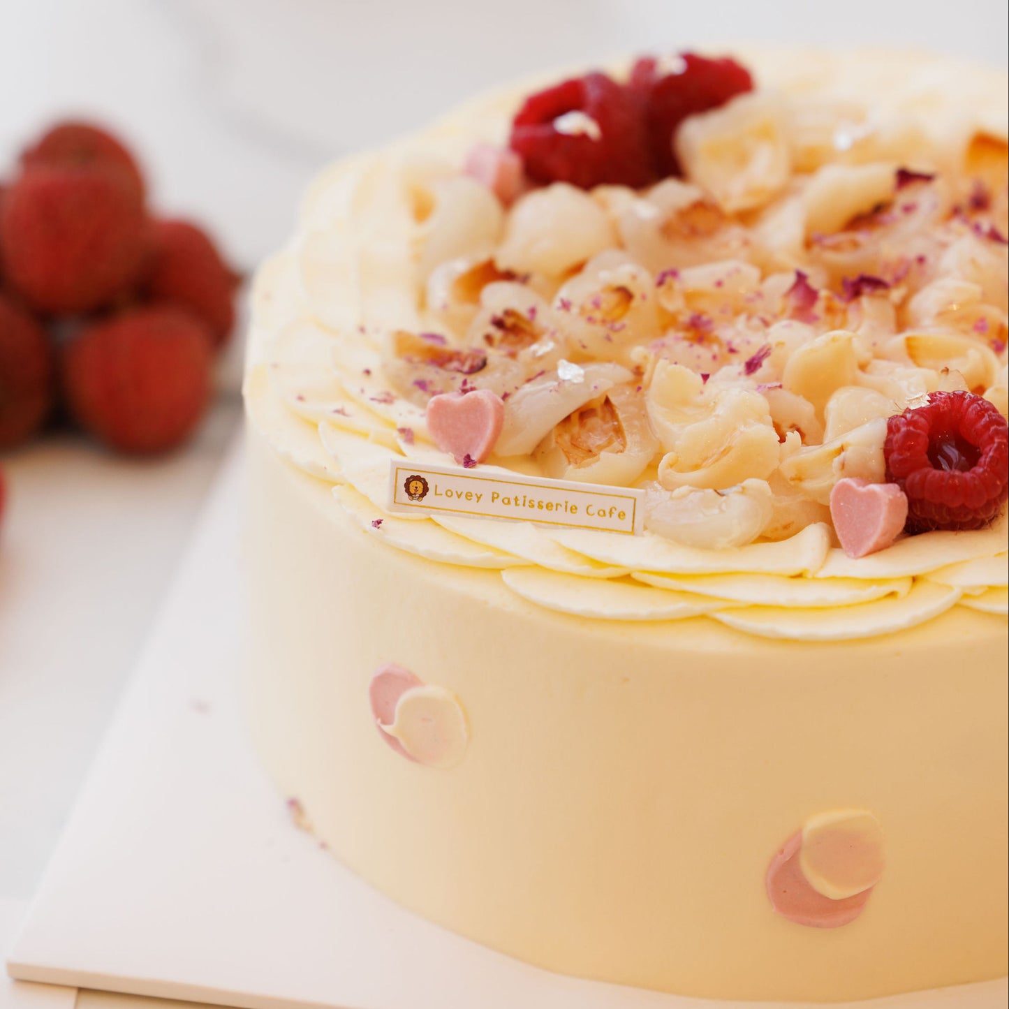 Rose Lychee Shortcake