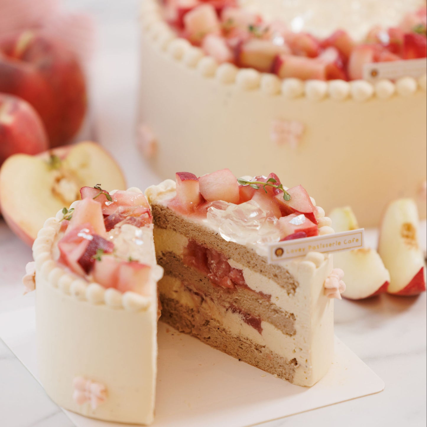 Fresh Peach Lupicia Oolong Shortcake