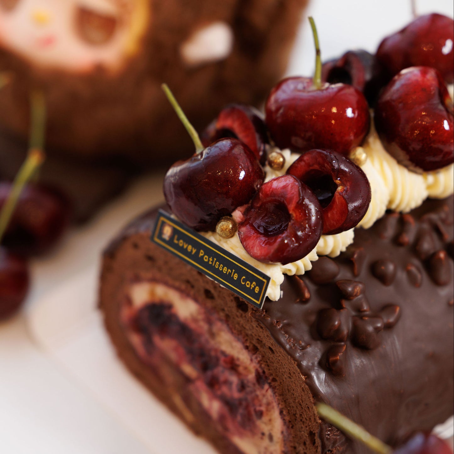 Fresh Cherry Gianduja Roll