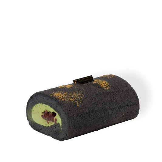 Premium Matcha Charcoal Red Bean Swiss Roll