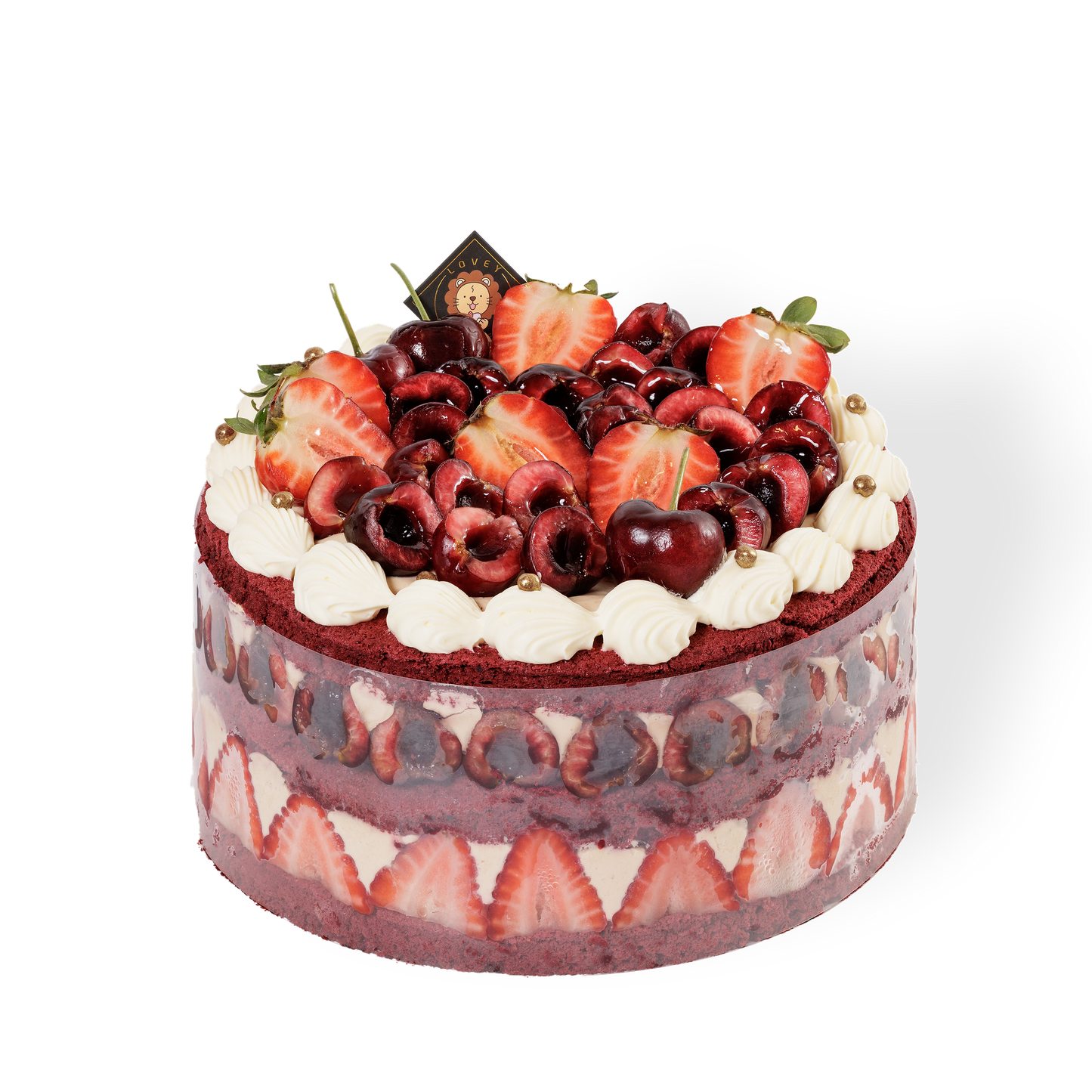 Fresh Cherry Gianduja Red Velvet Shortcake