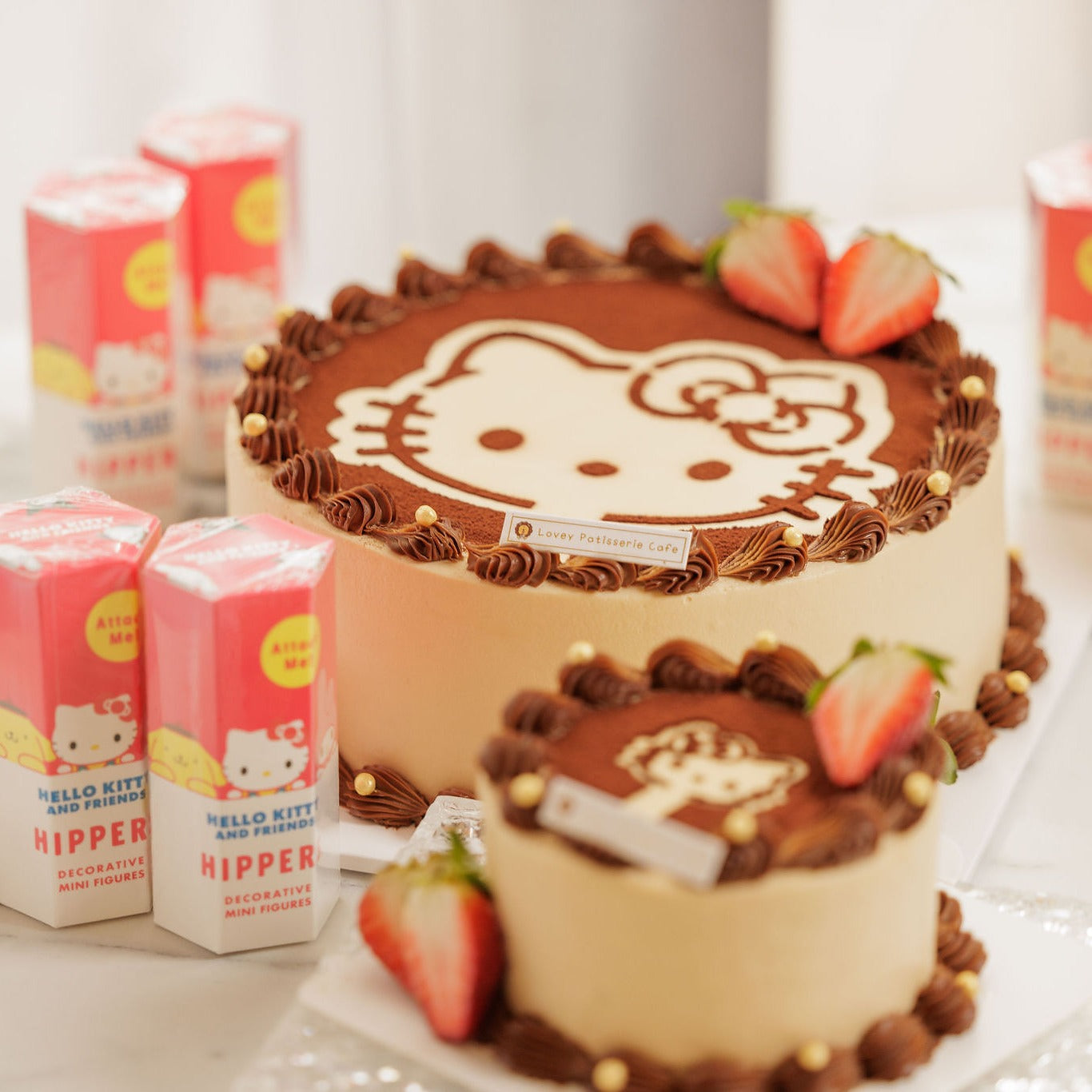 Miffy, Hello Kitty & Line Puppy Tiramisu Shortcake