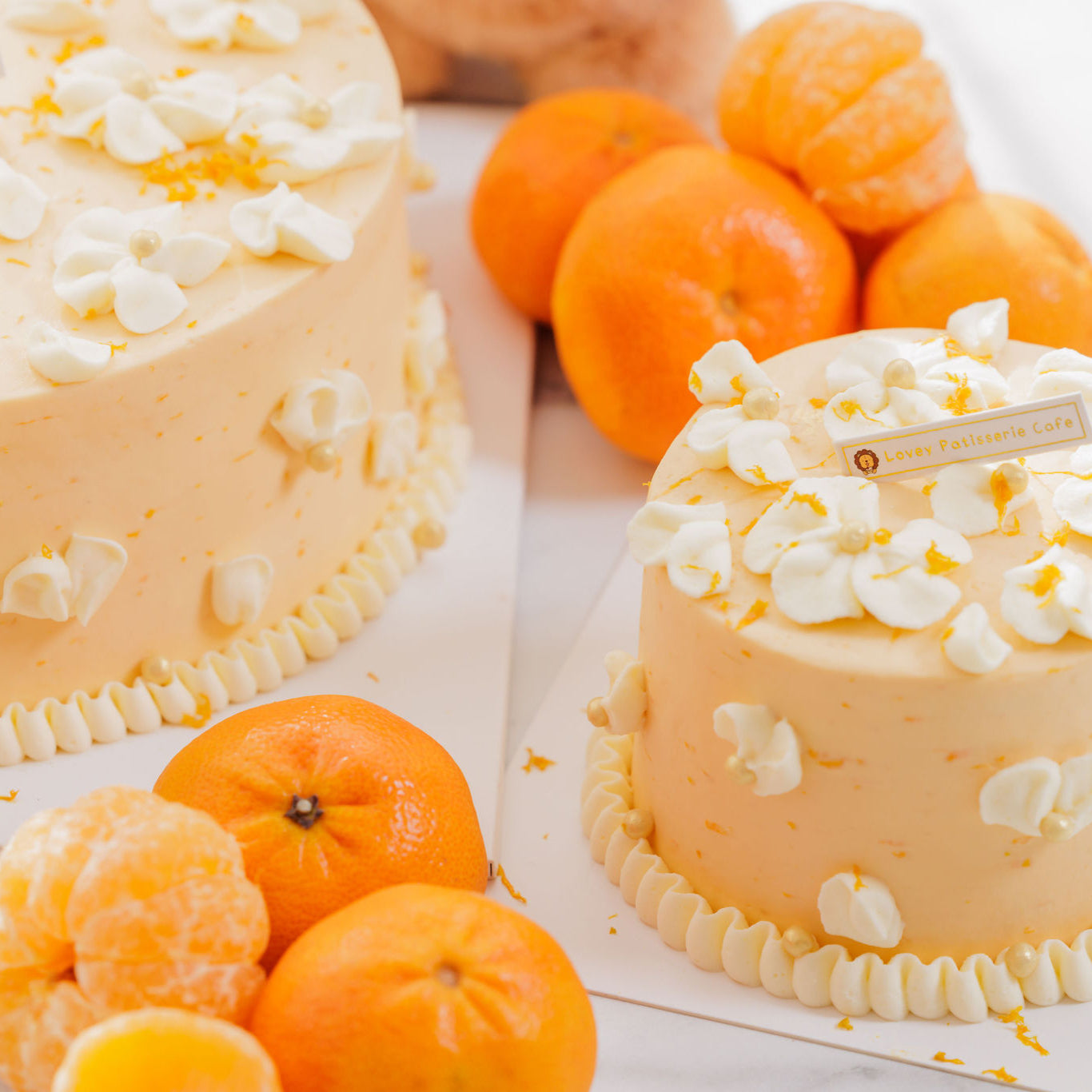 Mandarin Blossom Hojicha Shortcake