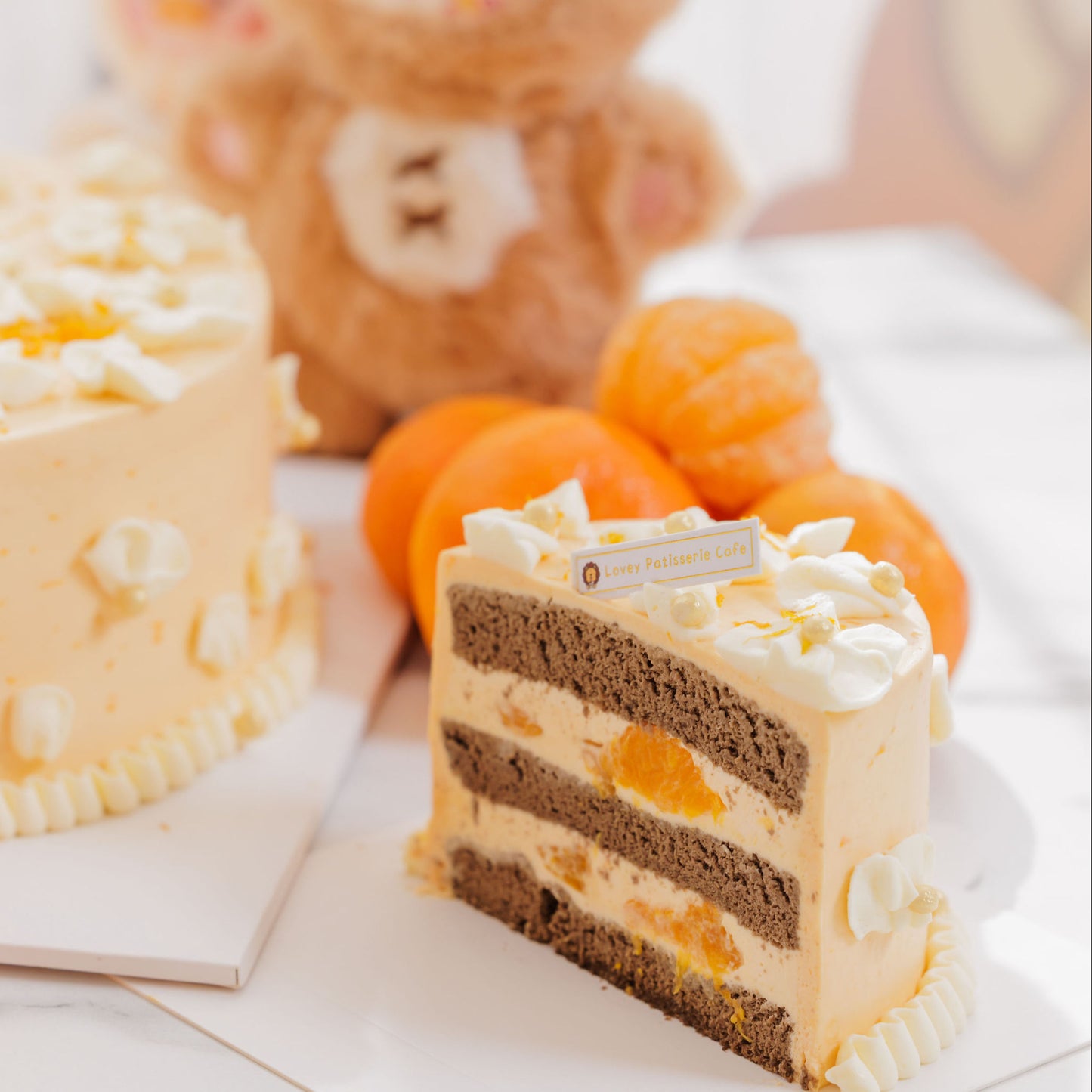 Mandarin Blossom Hojicha Shortcake