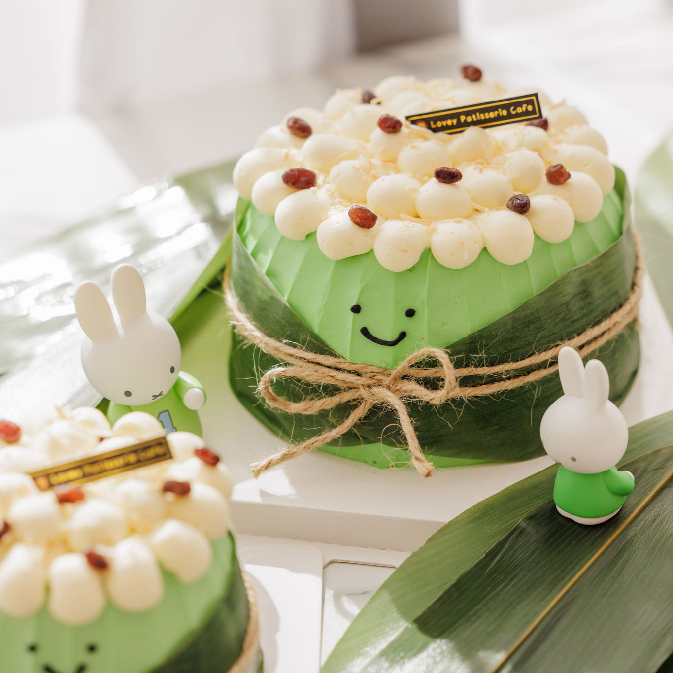 Pandan Red Bean Amuseable Shortcake