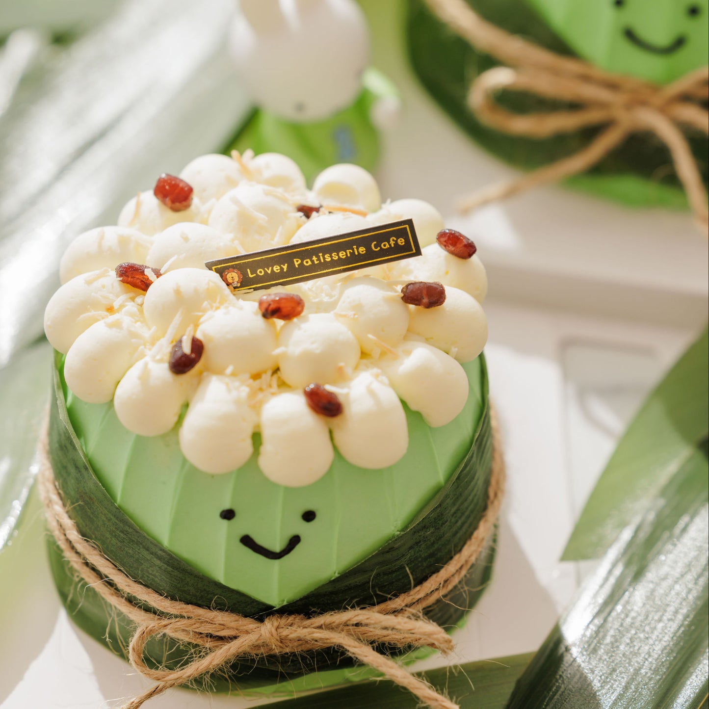 Pandan Red Bean Amuseable Shortcake