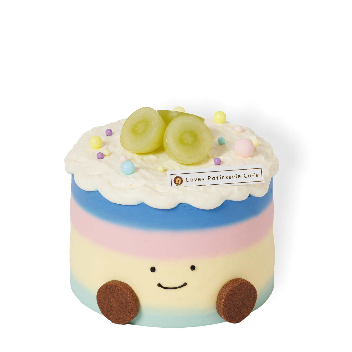 Jellycat公仔版彩虹鲜青提茉莉蛋糕