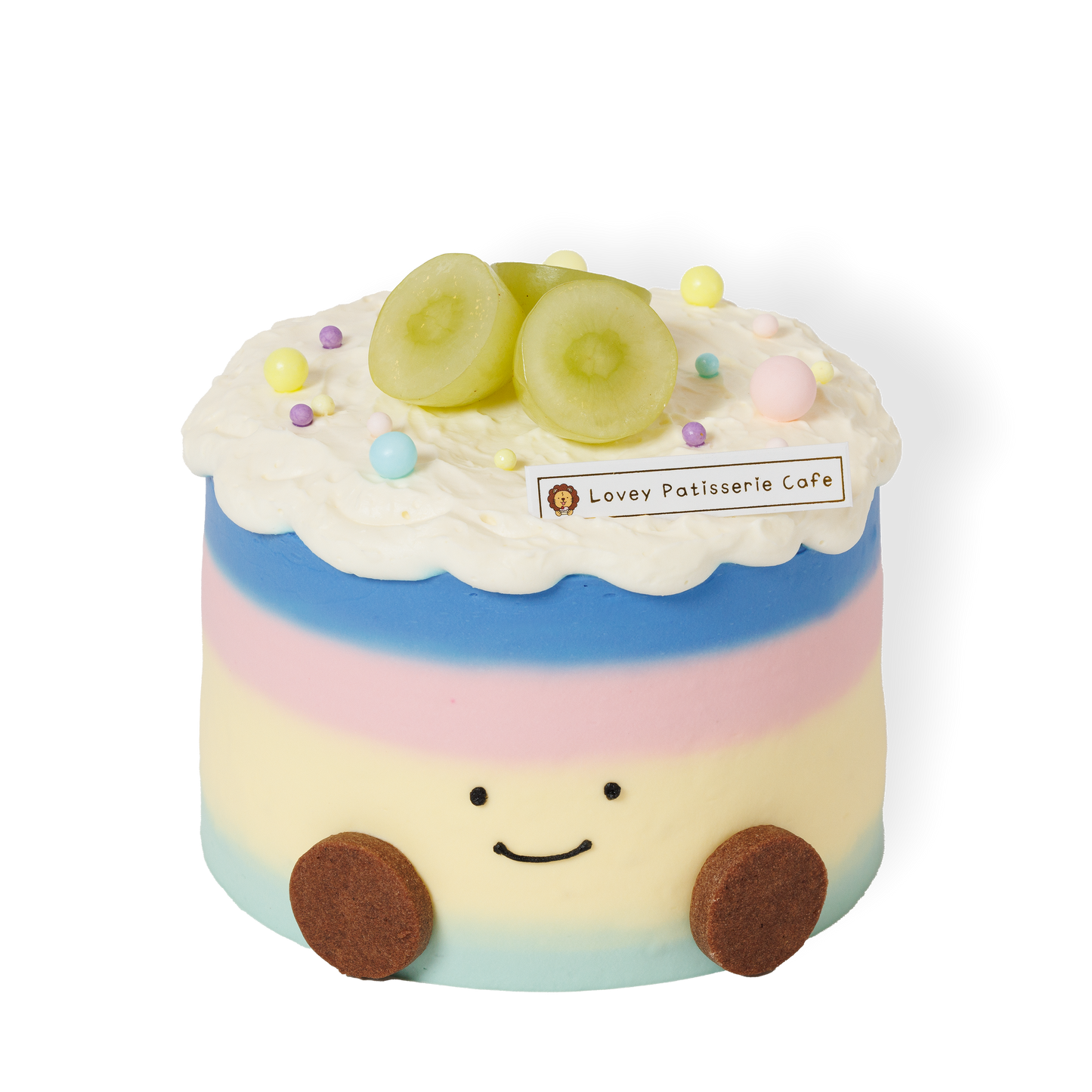 Jellycat公仔版彩虹鲜青提茉莉蛋糕