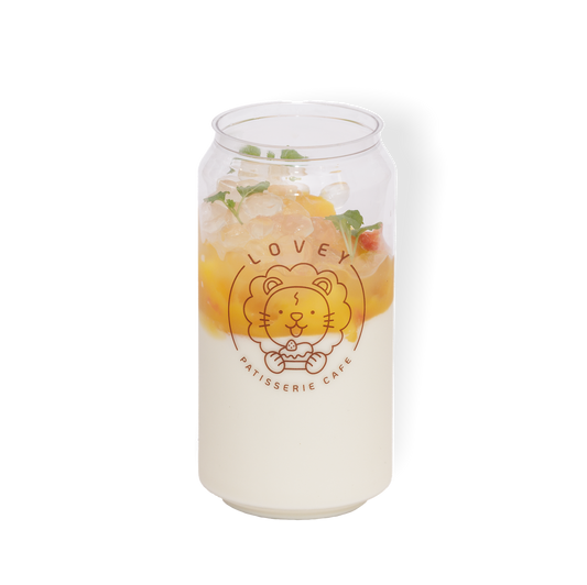 Fresh mango panna cotta with smooth creamy texture and ripe mango topping.