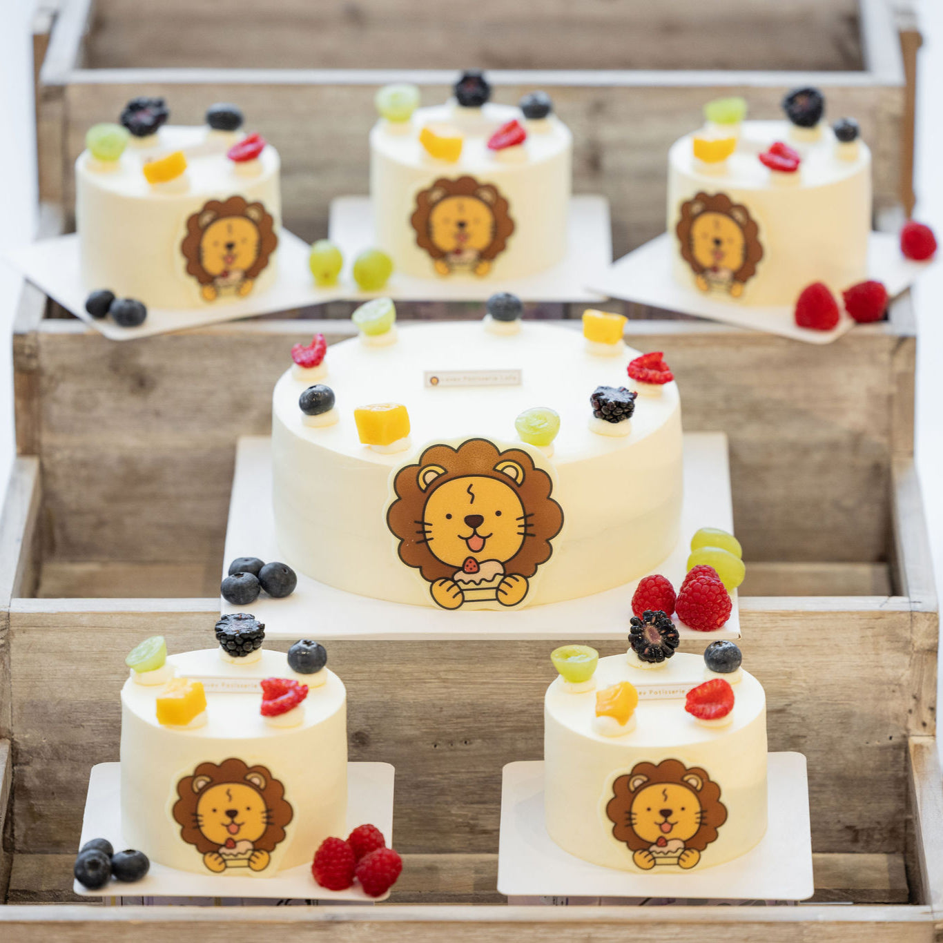 Close-up of whipped cream texture on Lovey Classic Chiffon Cream Cake, showing smooth and light consistency.