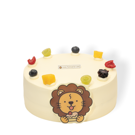 Lovey Classic Chiffon Cream Cake with light airy sponge and silky whipped cream layers.