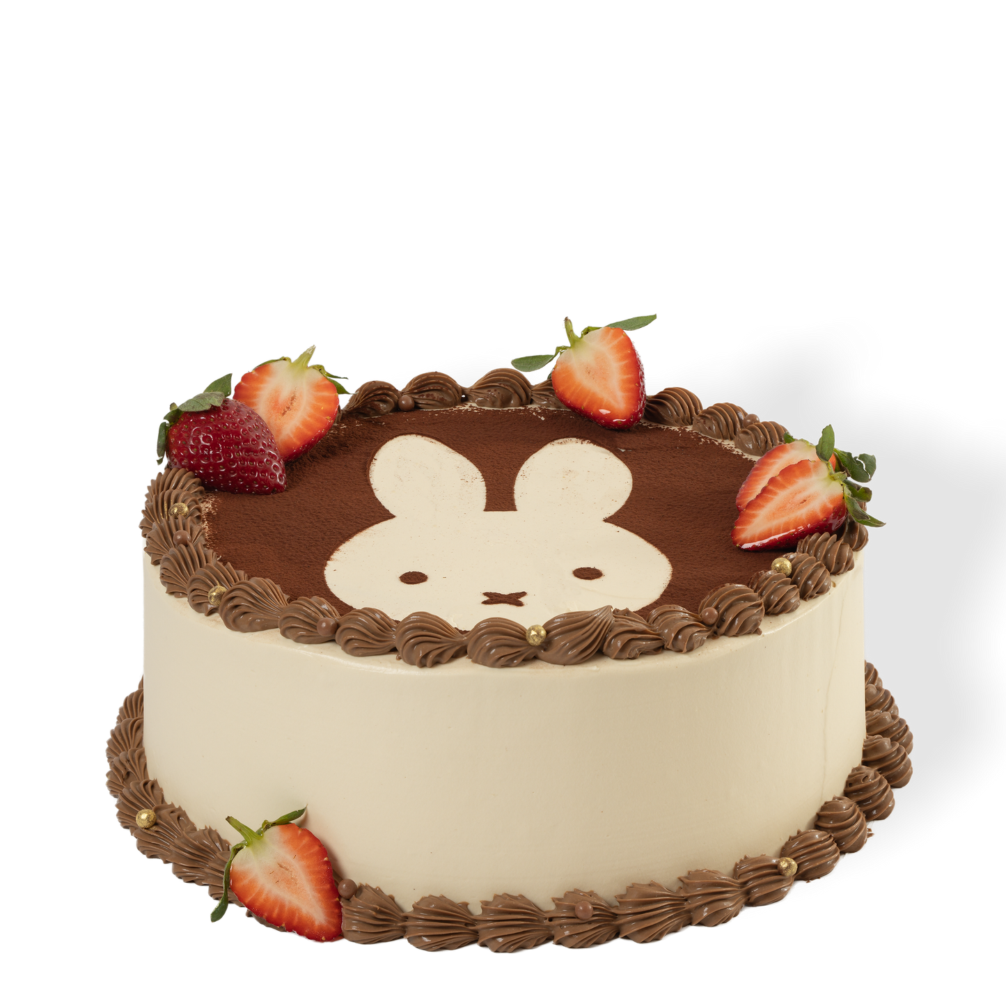 Miffy Tiramisu Shortcake with light sponge and rich tiramisu cream layers.