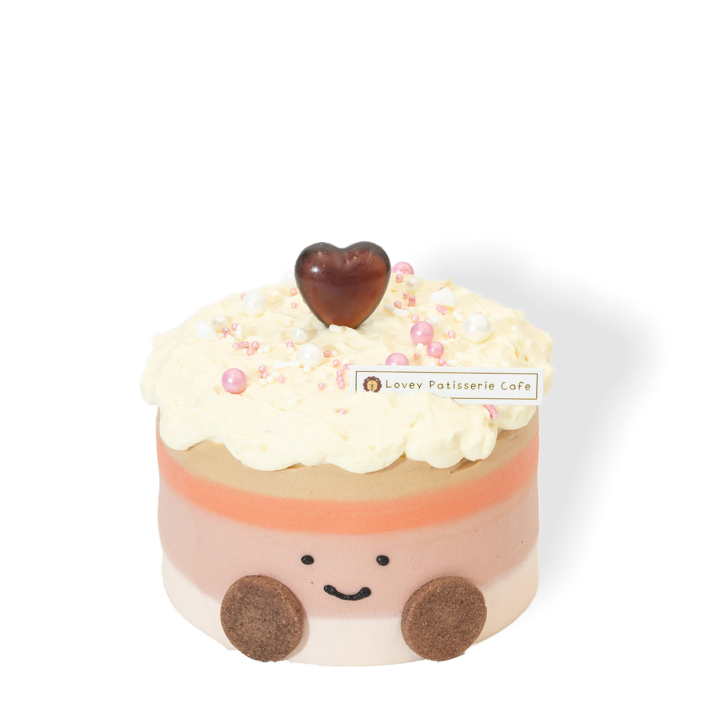 Thai Milk Tea Amuseable Shortcake with light chiffon sponge and creamy milk tea flavour layers.