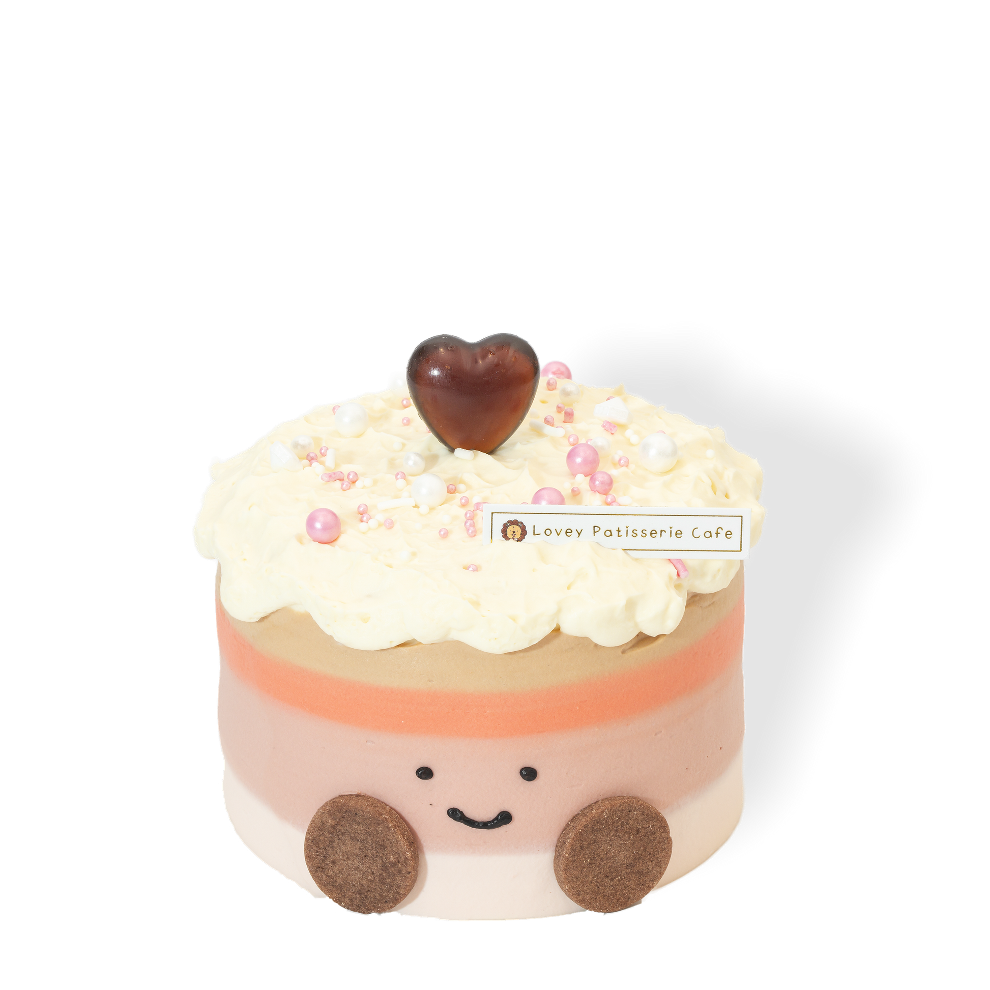 Thai Milk Tea Amuseable Shortcake with light chiffon sponge and creamy milk tea flavour layers.